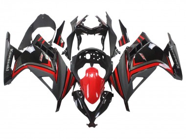 Carenagens Moto Kawasaki EX300 2013-2024 - Vermelho Preto