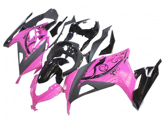 Carenagens Moto Kawasaki EX300 2013-2024 - Rosa Preto