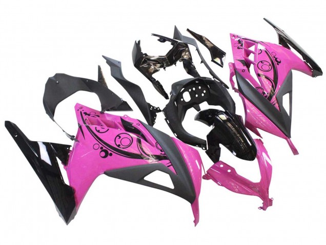 Carenagens Moto Kawasaki EX300 2013-2024 - Rosa Preto