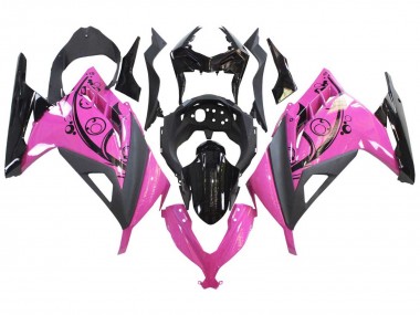 Carenagens Moto Kawasaki EX300 2013-2024 - Rosa Preto