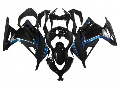 Carenagens Moto Kawasaki EX300 2013-2024 - Preto Brilhante Azul