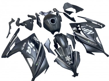 Carenagens Moto Kawasaki EX300 2013-2024 - Preto Fosco Branco Elf Neve