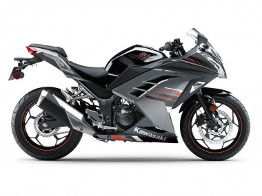 Carenagens Moto Kawasaki EX300 2013-2024 - Preto Prata Vermelho