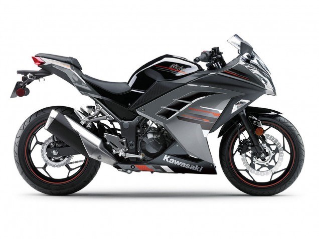 Carenagens Moto Kawasaki EX300 2013-2024 - Preto Prata Vermelho