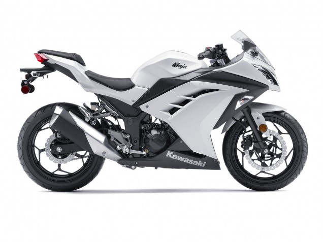 Carenagens Moto Kawasaki EX300 2013-2024 - Branco Preto