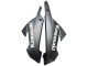 Carenagens Moto Kawasaki EX300 2013-2024 - Branco Preto