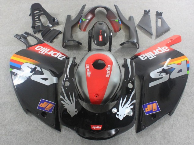 Carenagens Moto Aprilia RS125 2000-2005 - Preto Vermelho Prata