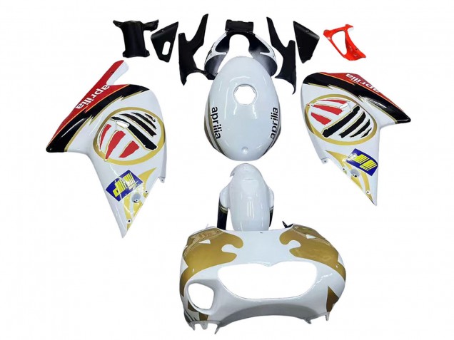 Carenagens Moto Aprilia RS125 2000-2005 - Branco Amarelo Vermelho