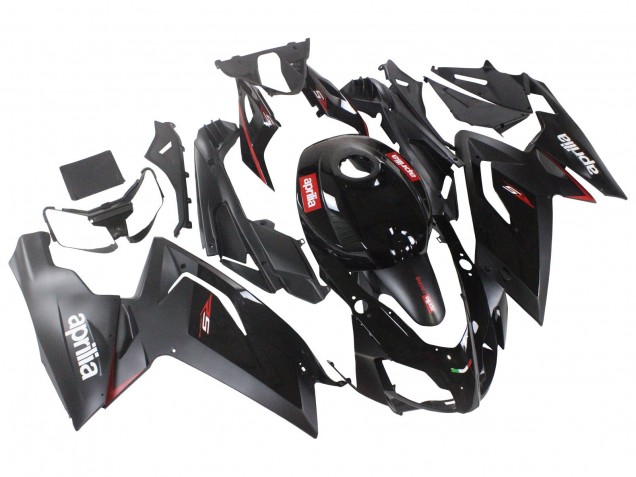 Carenagens Moto Aprilia RS125 2006-2011 - Preto Brilhante Vermelho Branco Decal
