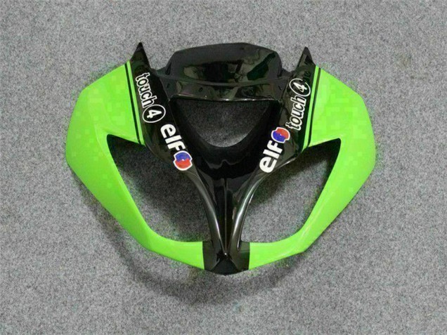 Carenagens Moto Kawasaki ZX6R 2009-2012 - Verde Preto Brilhante Elf Touch4 Bridgestone