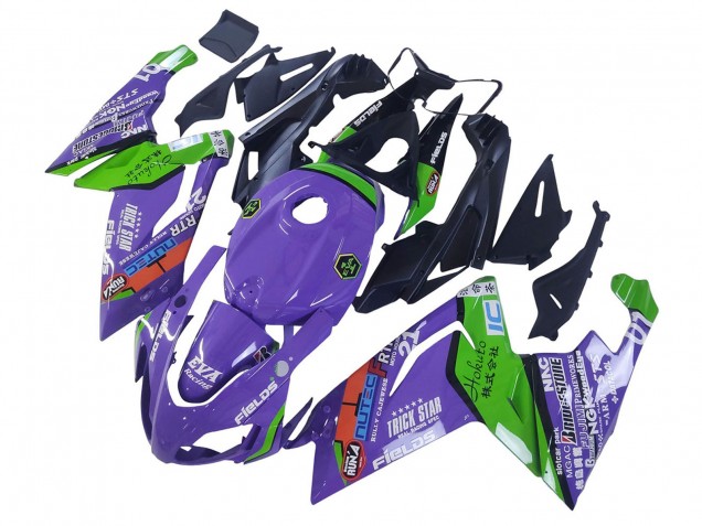 Carenagens Moto Aprilia RS125 2006-2011 - Roxo Verde Vermelho