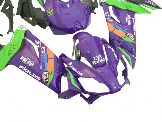Carenagens Moto Aprilia RS125 2006-2011 - Roxo Verde Vermelho