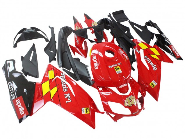 Carenagens Moto Aprilia RS125 2006-2011 - Vermelho Branco Amarelo Preto