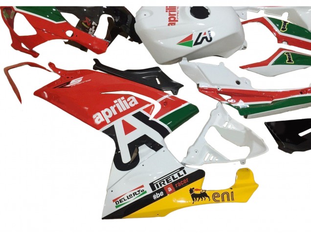 Carenagens Moto Aprilia RS125 2006-2011 - Branco Vermelho Verde