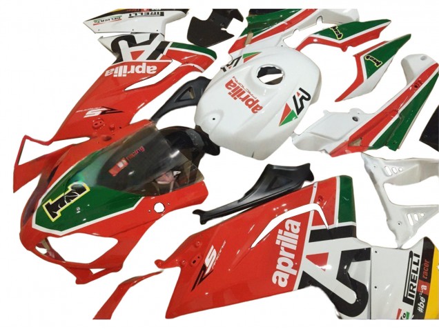 Carenagens Moto Aprilia RS125 2006-2011 - Branco Vermelho Verde