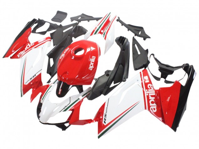 Carenagens Moto Aprilia RS125 2006-2011 - Branco Vermelho Preto