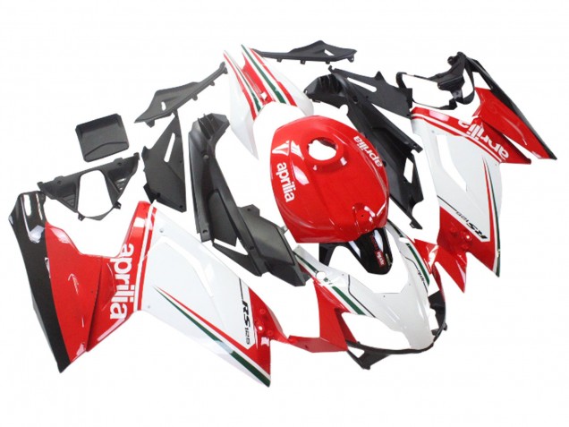 Carenagens Moto Aprilia RS125 2006-2011 - Branco Vermelho Preto