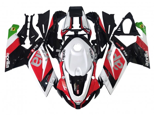 Carenagens Moto Aprilia RS125 2006-2011 - Branco Vermelho Preto Verde