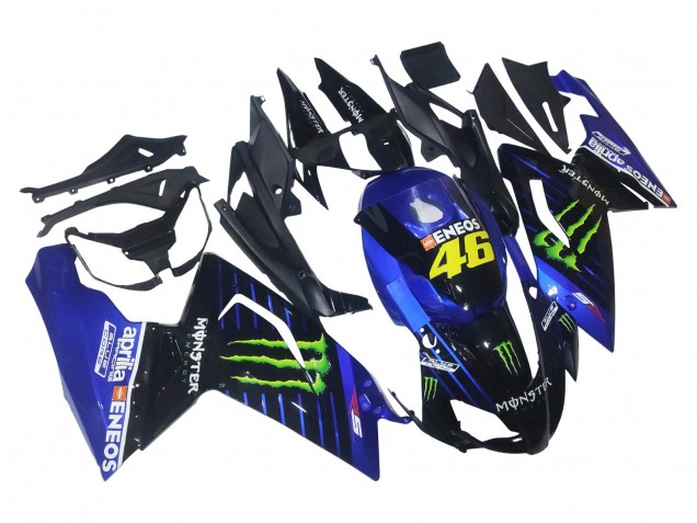 Carenagens Moto Aprilia RS125 2006-2011 - Azul Preto Verde Monstro 46