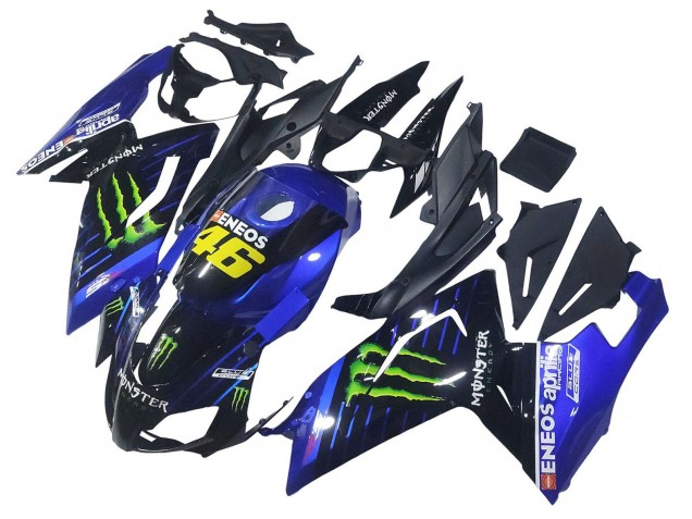 Carenagens Moto Aprilia RS125 2006-2011 - Azul Preto Verde Monstro 46