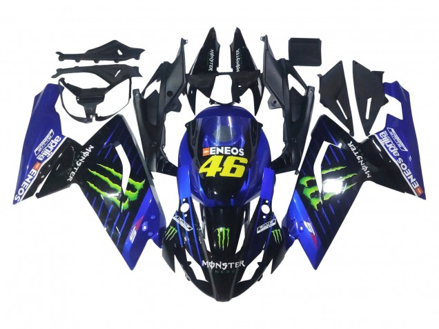 Carenagens Moto Aprilia RS125 2006-2011 - Azul Preto Verde Monstro 46