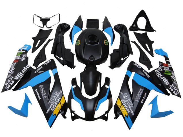 Carenagens Moto Aprilia RS125 2006-2011 - Preto Azul Amarelo