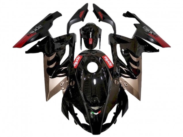 Carenagens Moto Aprilia RS125 2006-2011 - Preto Brilhante Vermelho