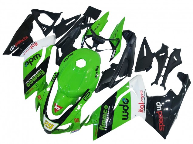 Carenagem Moto Aprilia RS125 2006-2011 - Verde Branco Preto