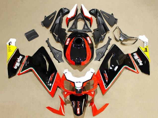 Carenagens Moto Aprilia RS125 2006-2011 - Vermelho Preto Branco Amarelo