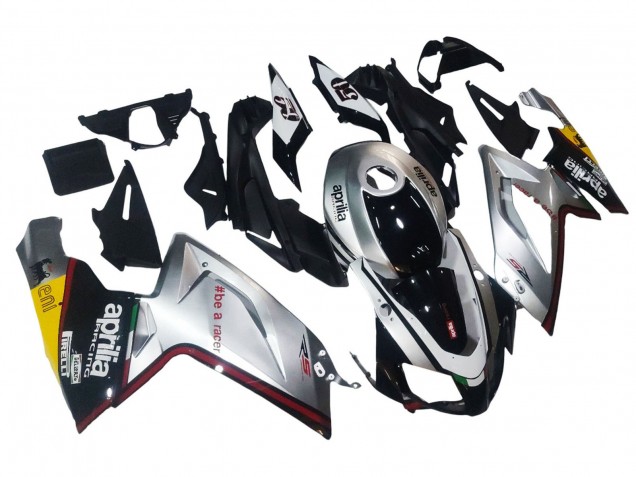 Carenagens Moto Aprilia RS125 2006-2011 - Prata Preto
