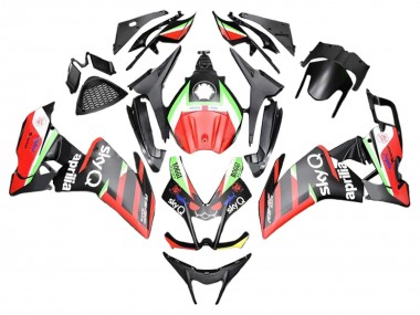 Carenagens Moto Aprilia RS4 50 125 2012-2018 - Vermelho Verde Preto