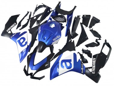 Carenagens Moto Aprilia RS4 50 125 2012-2018 - Azul Branco Preto Fosco