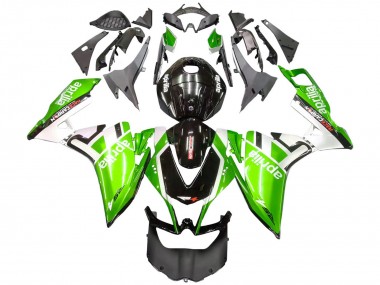 Carenagens Moto Aprilia RS4 50 125 2012-2018 - Branco Verde Preto Brilhante