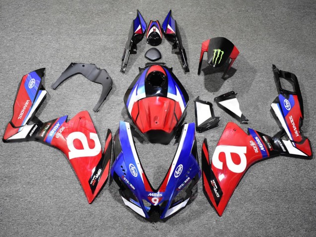 Carenagens Moto Aprilia RS4 50 125 2012-2019 - Branco Azul Vermelho