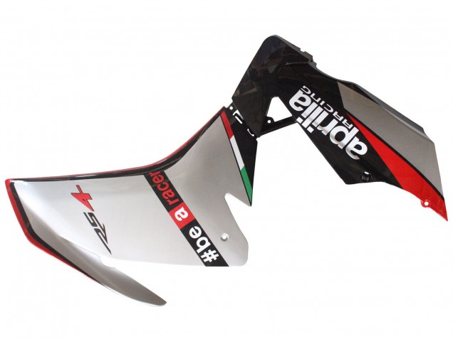 Carenagens Moto Aprilia RS4 50 125 2012-2018 - Prata Vermelho Preto Brilhante