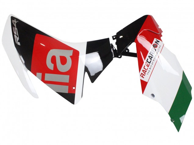 Carenagens Moto Aprilia RS4 50 125 2012-2019 - Branco Vermelho Verde Preto Brilhante