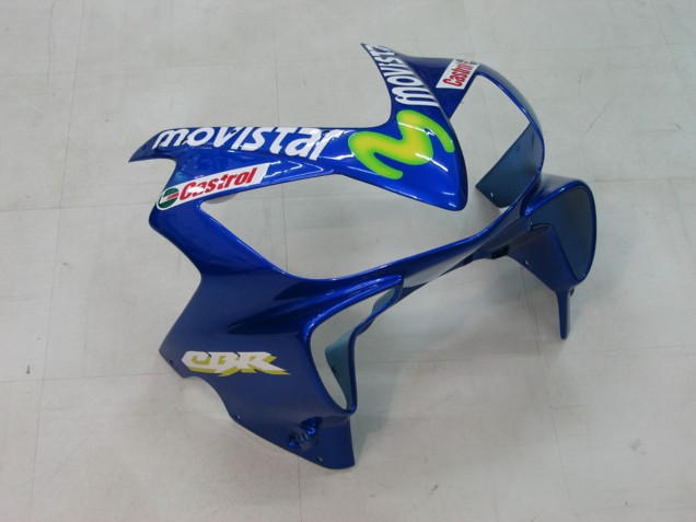 Carenagens Moto Honda CBR600 F4i 2004-2007 - Azul Amarelo Verde MoviStar