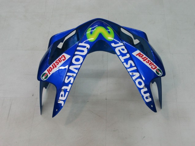Carenagens Moto Honda CBR600 F4i 2004-2007 - Azul Amarelo Verde MoviStar
