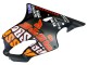 Carenagens Moto Honda CBR600 F4i 2004-2007 - Preto Fosco Laranja Rossi