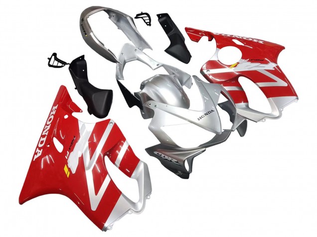 Carenagens Moto Honda CBR600 F4i 2004-2007 - Prata Vermelho