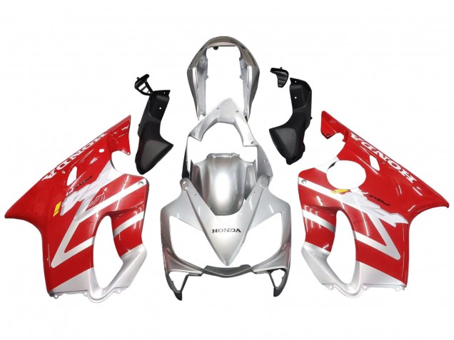 Carenagens Moto Honda CBR600 F4i 2004-2007 - Prata Vermelho