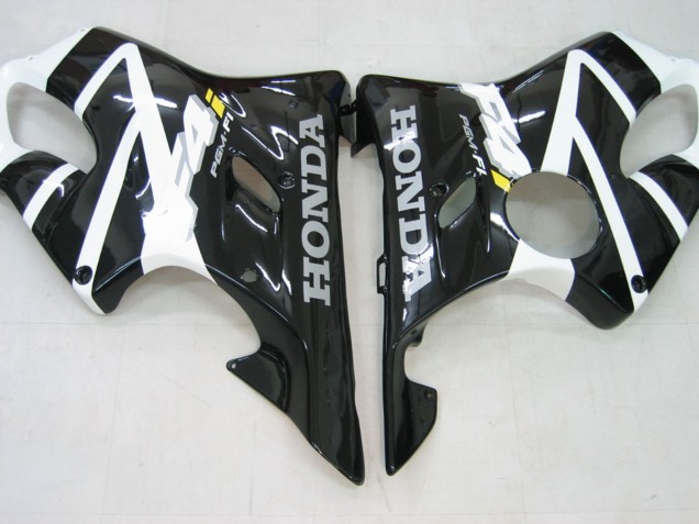 Carenagem Moto Honda CBR600 F4i 2004-2007 - Branco Preto Brilhante