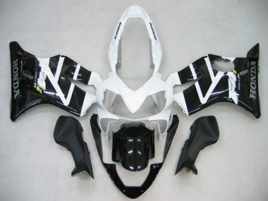 Carenagem Moto Honda CBR600 F4i 2004-2007 - Branco Preto Brilhante