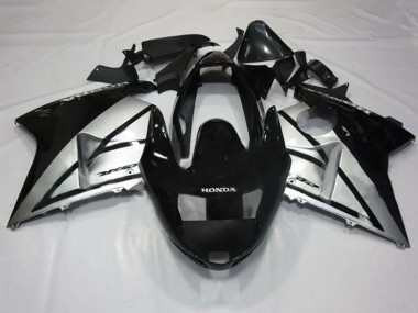 Carenagens Moto Honda CBR1100XX Blackbird 1996-2007 - Prata Preto Brilhante