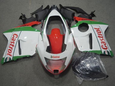 Carenagens Moto Honda CBR1100XX Blackbird 1996-2007 - Branco Vermelho Verde Castrol