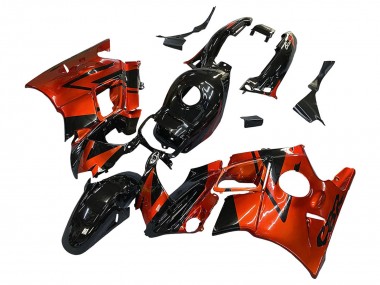 Carenagens Moto Honda CBR600 F2 1991-1994 - Laranja Preto Brilhante