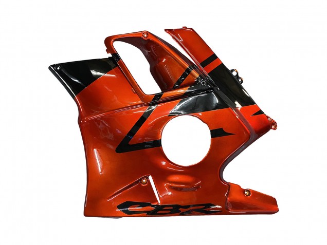 Carenagens Moto Honda CBR600 F2 1991-1994 - Laranja Preto Brilhante