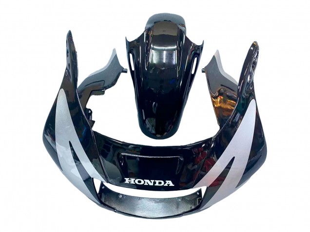 Carenagens Moto Honda CBR600 F2 1991-1994 - Prata Preto Brilhante