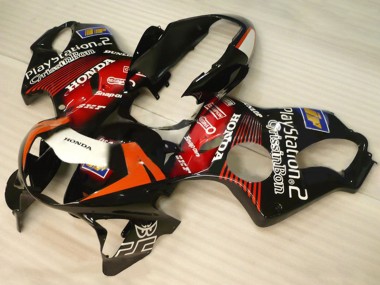 Carenagens Moto Honda CBR600 F4 1999-2000 - Preto Brilhante Vermelho Branco PlayStation 2