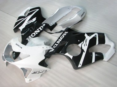 Carenagens Moto Honda CBR600 F4 1999-2000 - Branco Preto Brilhante